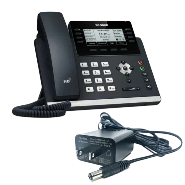 Yealink SIP-T43U IP Phone with Power Supply – 1301202