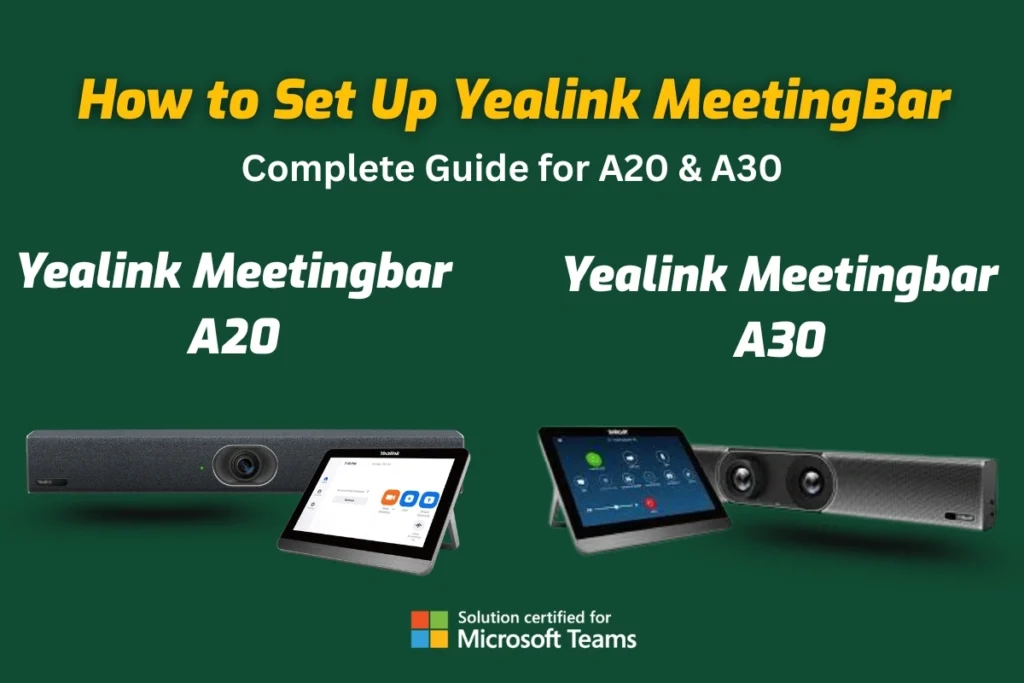 How to Set Up Yealink MeetingBar