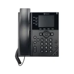 HP Poly VVX 350 6-Line IP Phone and PoE-enabled with Power Supply – 89B69AA#ABA